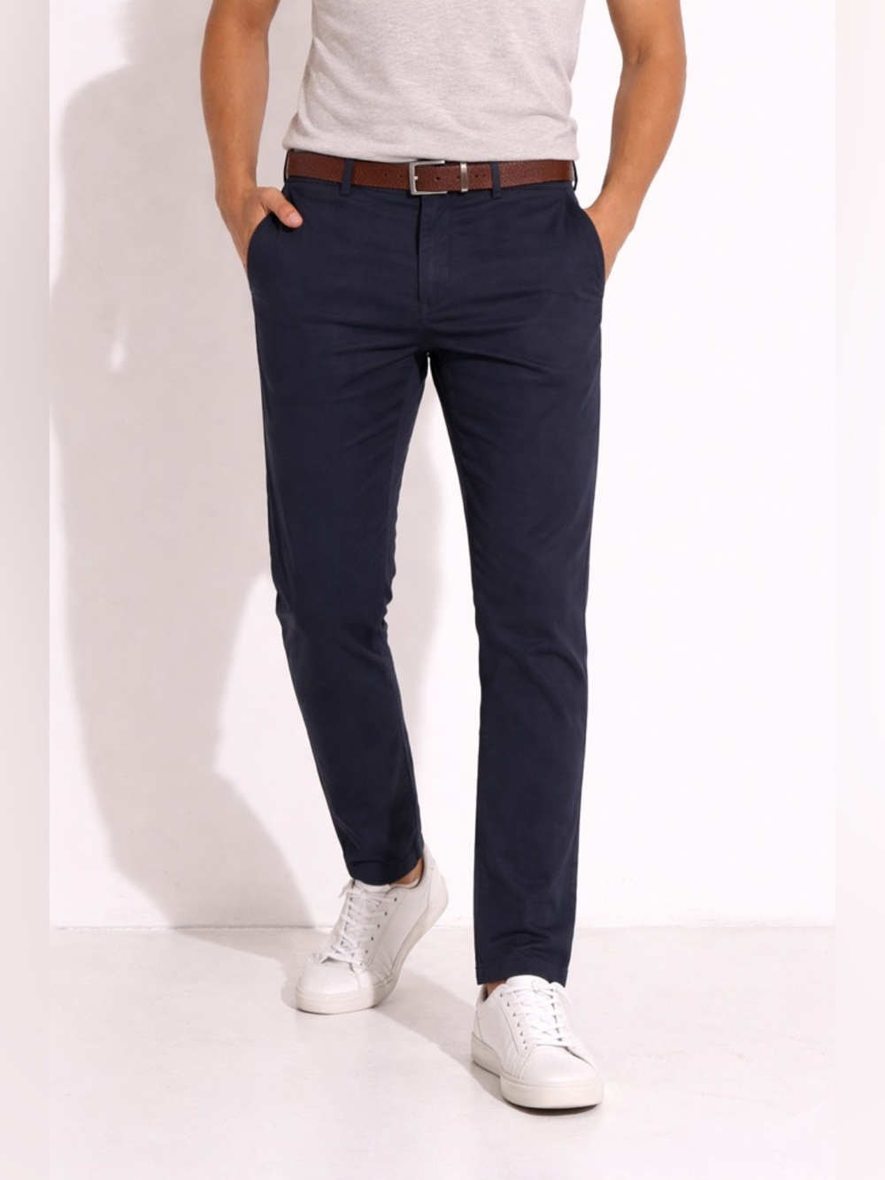 Ted Baker London Navy Slim Fit Chinos Men’s Classic Dress Pants